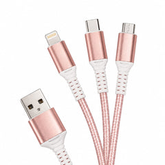 Samsung Fast Charging USB-C-Micro-Lightening 3 in 1 Cable