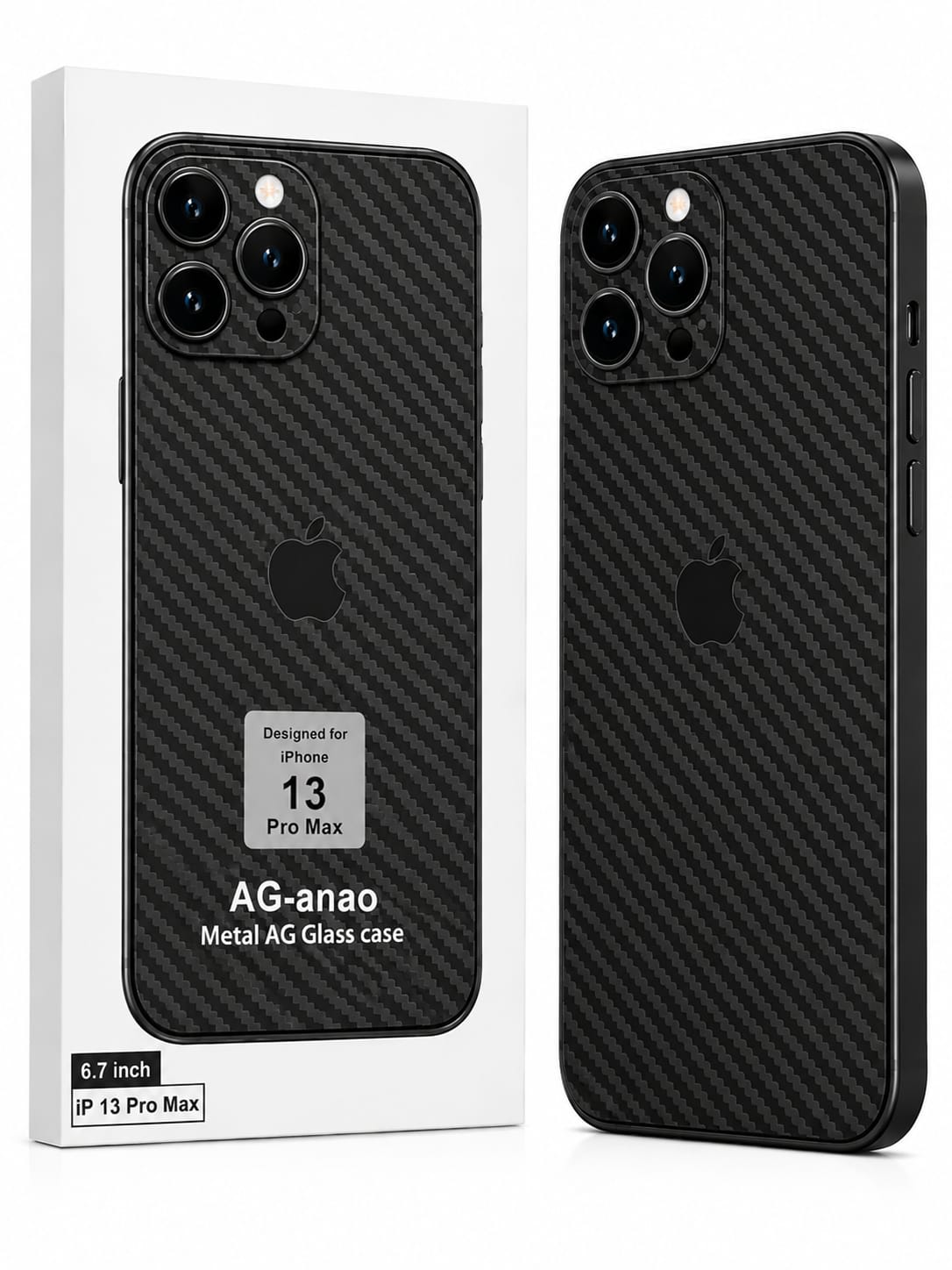 AG-anao Carbon Fiber Design iPhones 11, 12 , 13, 14 Covers