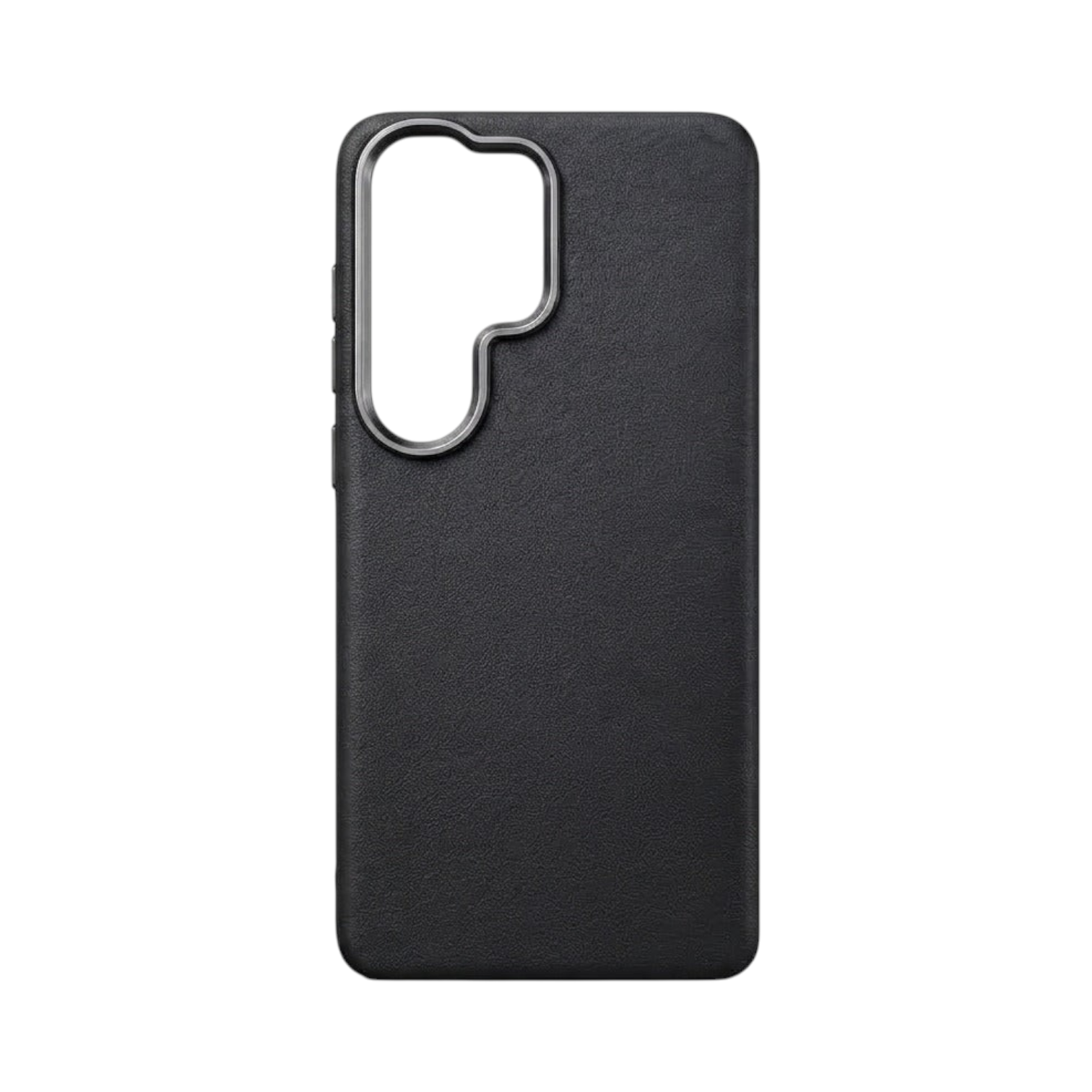 OBtech Spigen black protective case for Samsung Galaxy S23 Ultra with raised camera bezel and textured finish