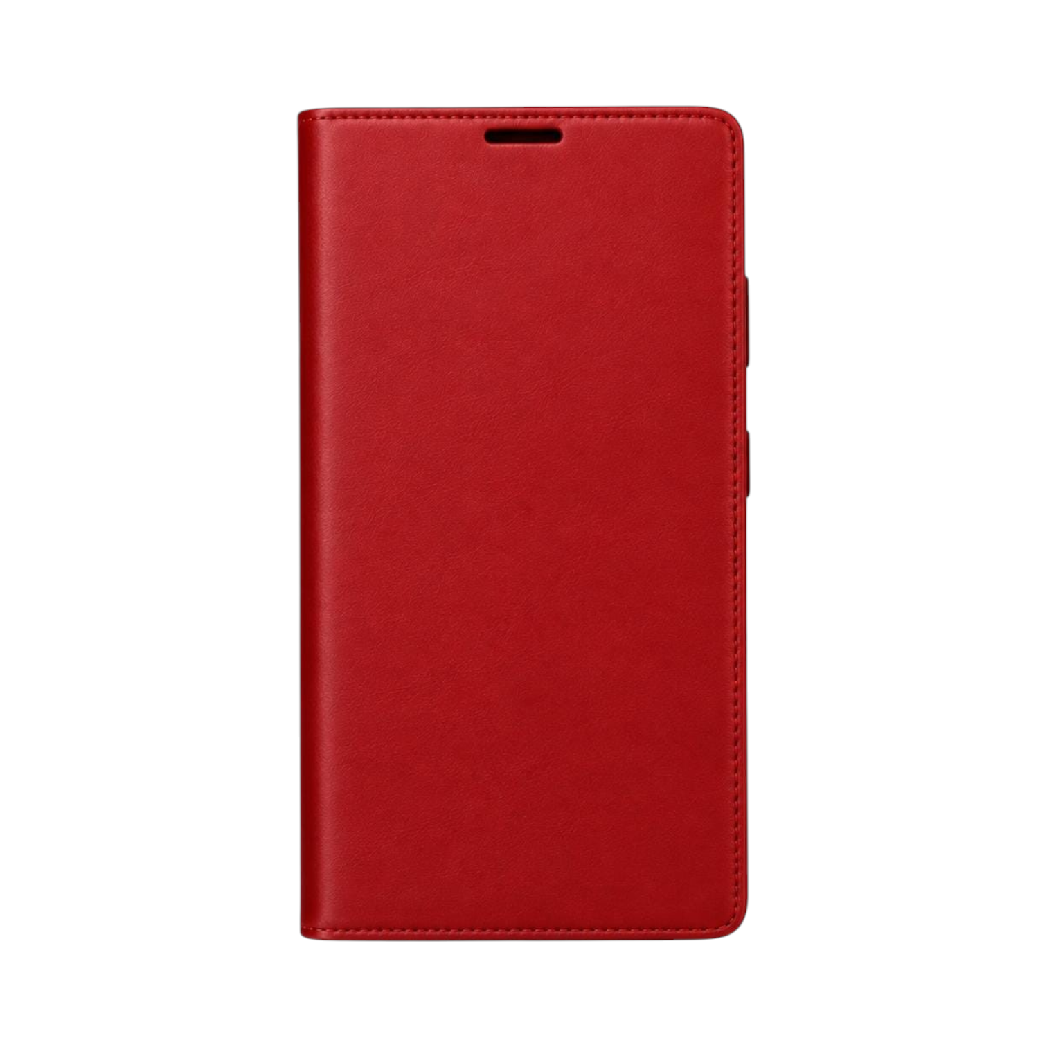 OBtech red synthetic leather book fold wallet case for Samsung Galaxy S20 Ultra with a secure magnetic closure