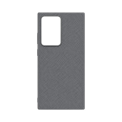 OBtech LIKGUS grey textured leather back cover for Samsung Galaxy S20 Ultra with precise camera cutout