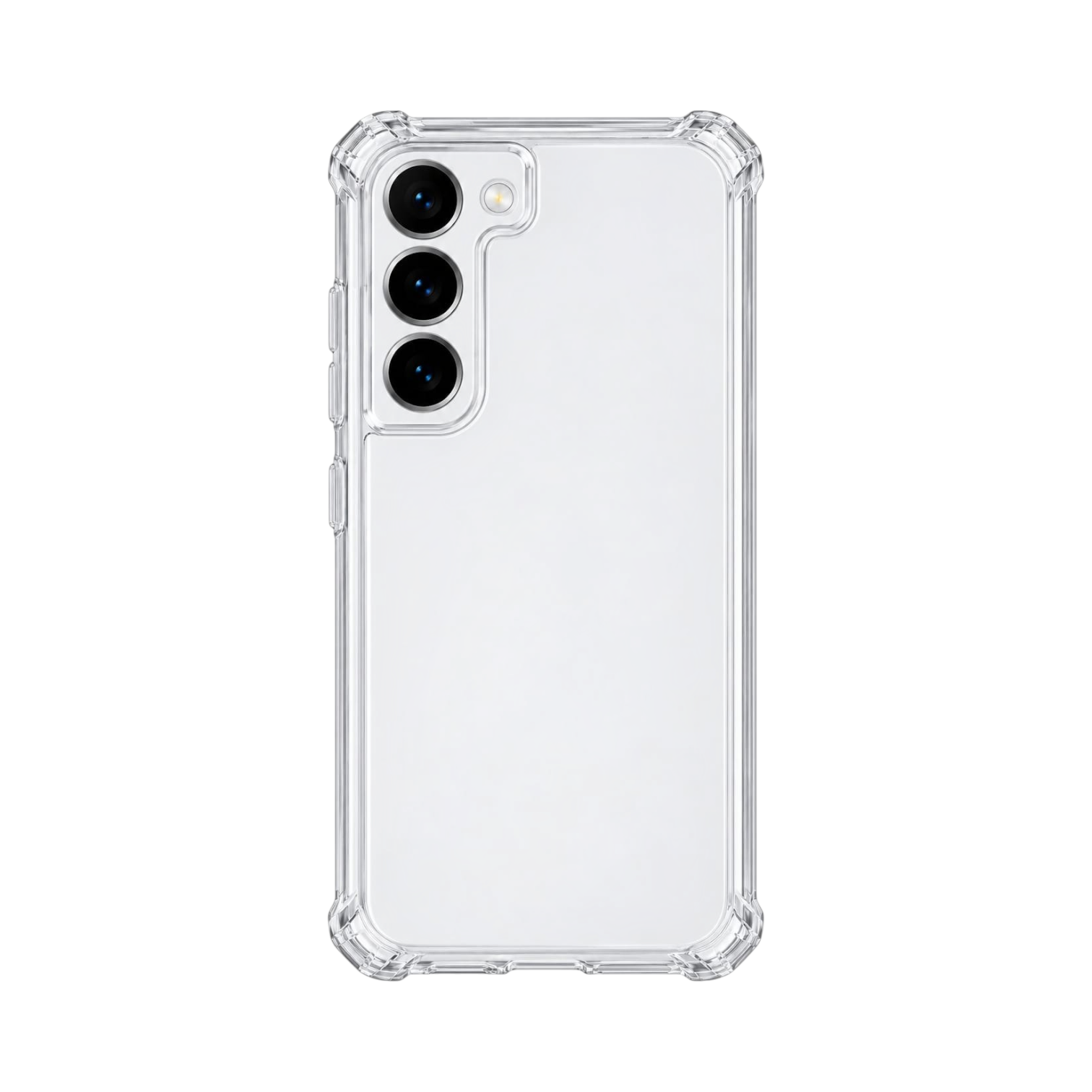 OBtech crystal clear transparent shockproof case for Samsung Galaxy S22+ with reinforced corner bumpers