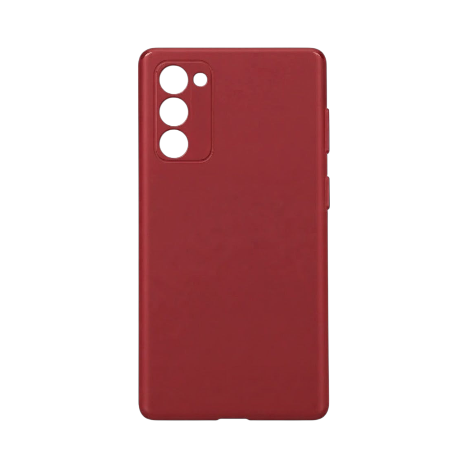 OBtech PULOKA Classic Series red silicone case for Samsung Galaxy Note 10 Plus with matte leather-style texture