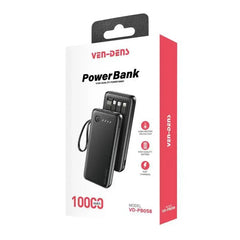 Ven-Dens VD-PB058 Built-in Cable Power Bank 10000mAh