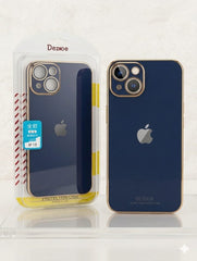 iPhone 13 case with golden borders