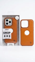 Pi blue iPhone 14 pro Brown Color Drop Case