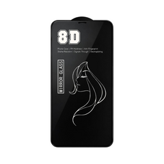 OBtech 8D 9H hardness mirror glass screen protector for iPhone with anti-fingerprint and shatter-resistant features.
