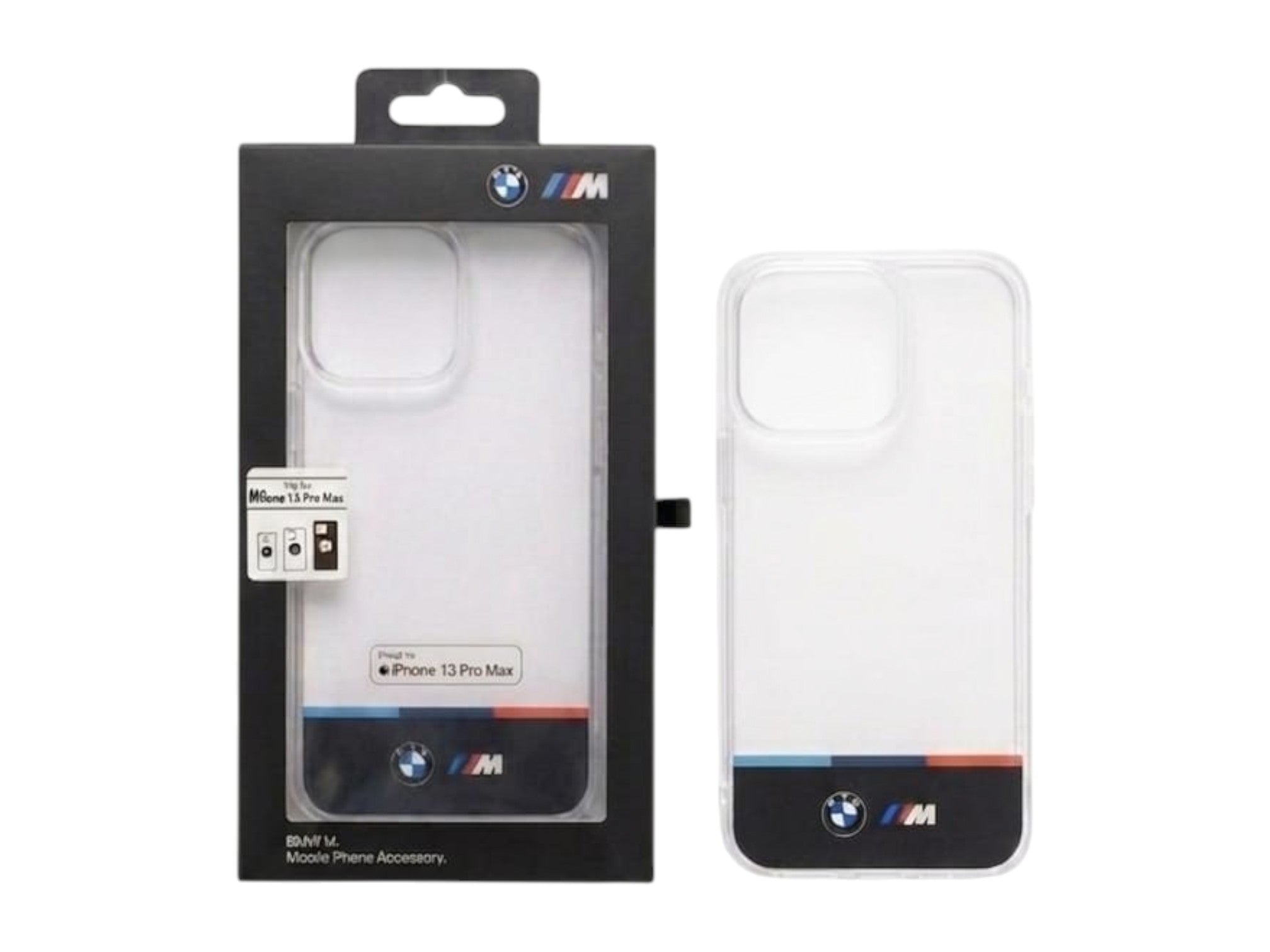 OBtech BMW Master Copy transparent PC iPhone case with M branding in original retail packaging