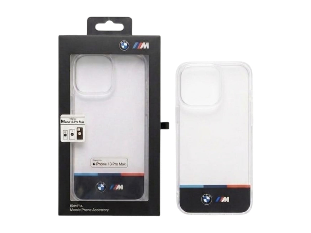 OBtech BMW Master Copy transparent PC iPhone case with M branding in original retail packaging