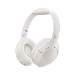 OBtech Deli LT700 wireless over-ear headphones in matte white with soft ear cushions and an adjustable headband.
