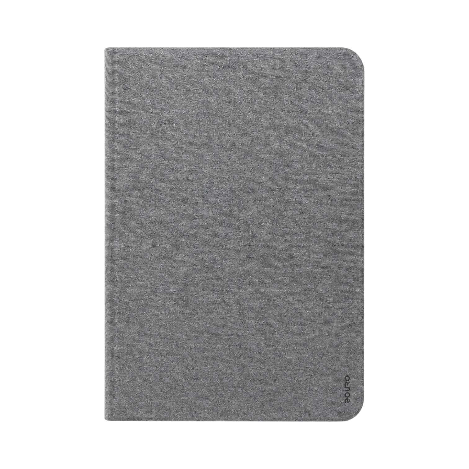 OBtech EUORO grey fabric book cover case for iPad 11 Pro with a slim, protective design and minimalist aesthetic.