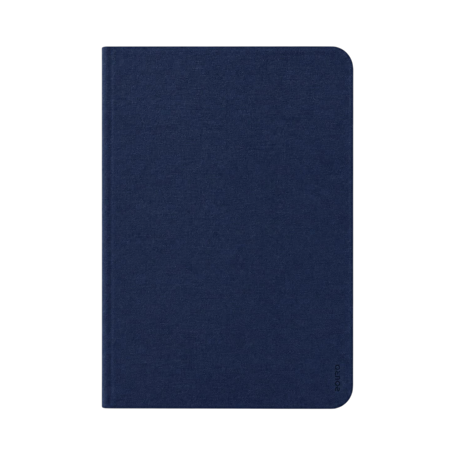 OBtech EUORO navy blue book-style protective case for iPad 11 Pro with a slim, textured finish.