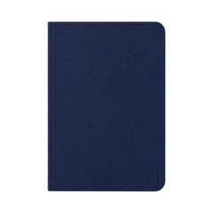OBtech EUORO navy blue book-style protective case for iPad 11 Pro with a slim, textured finish.