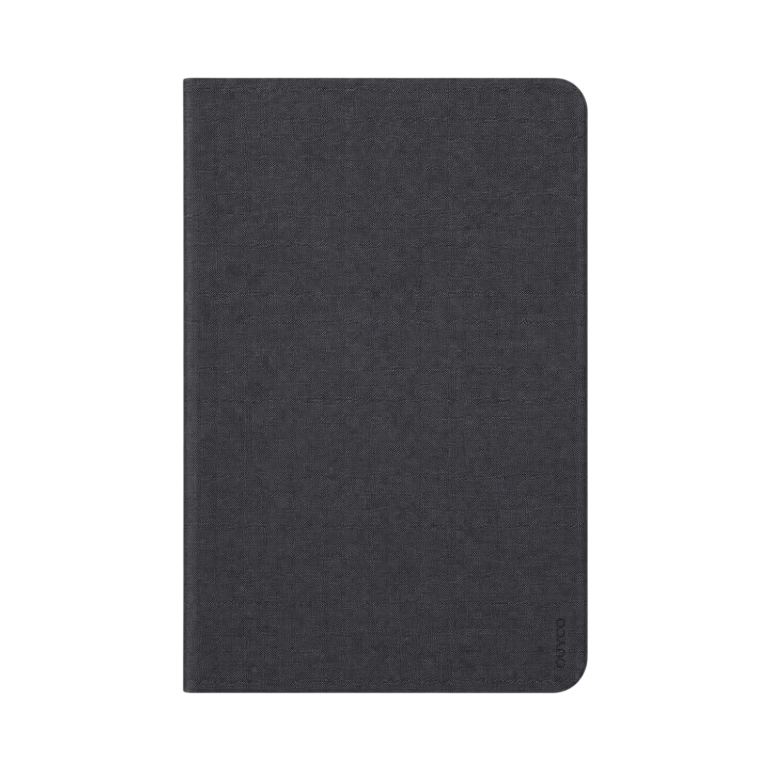 OBtech EUORO book cover case for Samsung Galaxy Tab A 8.0 T290 and T295C in a sleek dark grey fabric finish