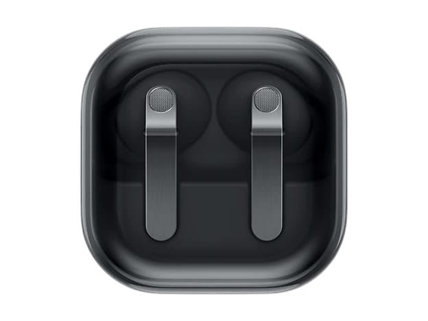 OBtech Samsung Galaxy Buds4 Pro wireless earbuds in a black charging case featuring a sleek metal blade design.