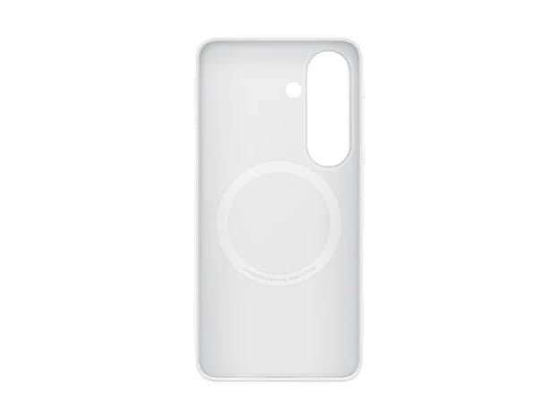 OBtech white silicone magnetic case for Galaxy S26 with slim profile and camera cutout