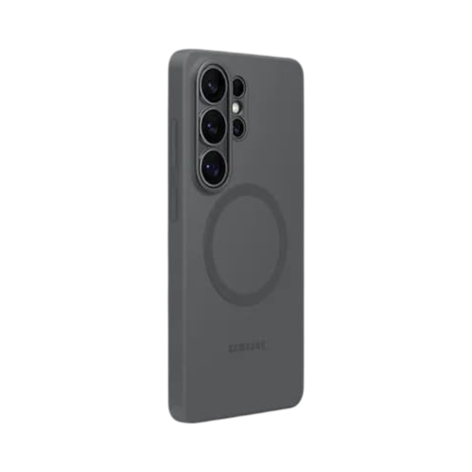 OBtech grey silicone magnetic case for Galaxy S26 Ultra with slim design and raised camera protection