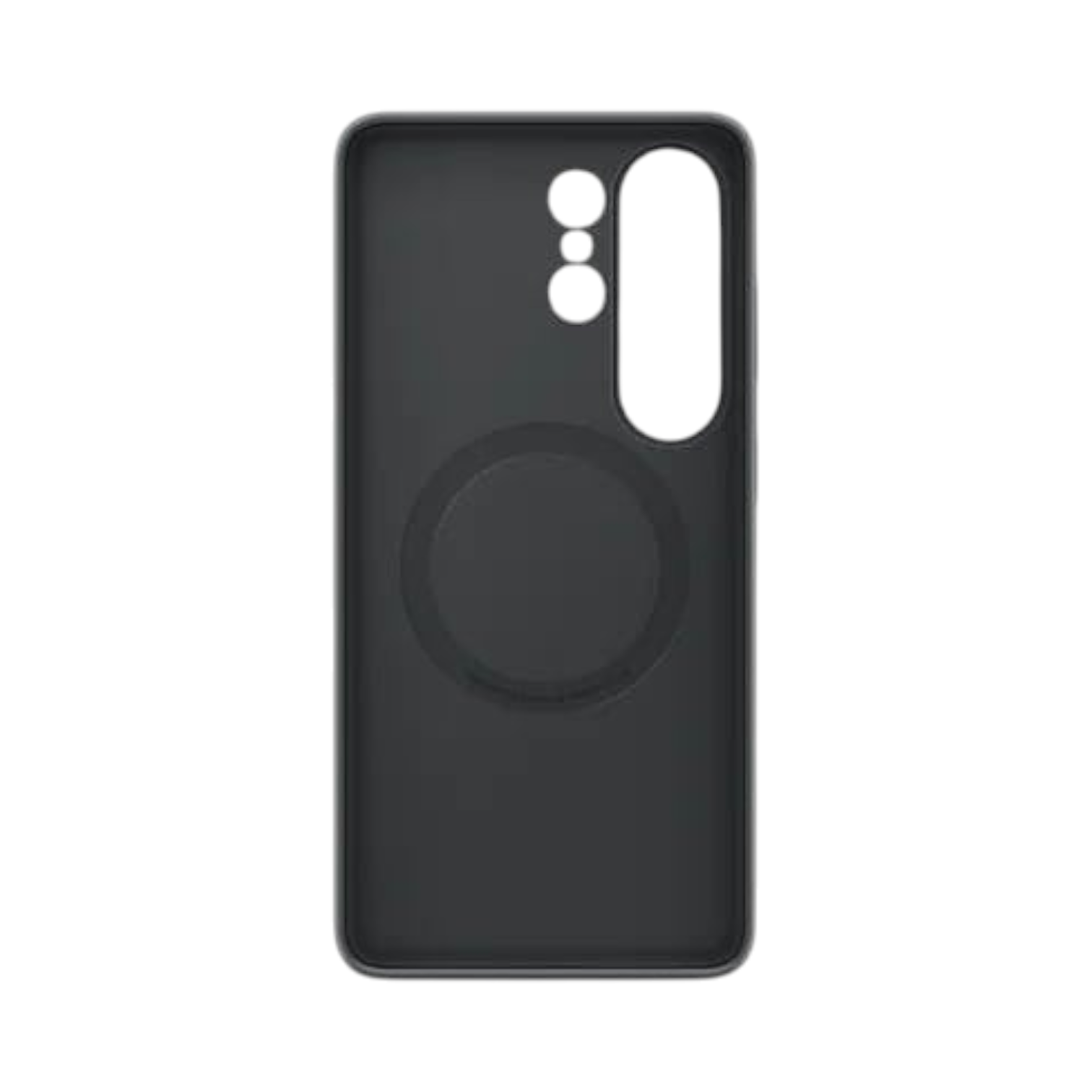 OBtech black silicone magnetic case for Galaxy S26 Ultra with soft-touch finish and precise camera cutouts