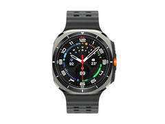 OBtech Galaxy Watch Ultra with a 47mm titanium cushion-style body, Sapphire Crystal glass, and dark silicone band.
