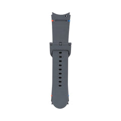 OBtech grey silicone sport watch band for Samsung Galaxy with ventilation holes and secure fastening mechanism