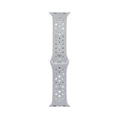 OBtech grey silicone watch strap with perforated dotted design for Apple and Galaxy watches