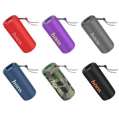 OBtech collection of HOCO HC27 16W portable wireless sports speakers in six different colors and patterns.