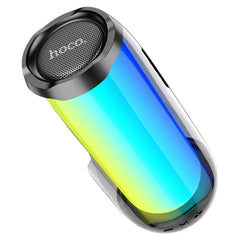 OBtech Hoco HC8 portable wireless Bluetooth speaker with vibrant pulsating RGB lighting and clear audio performance