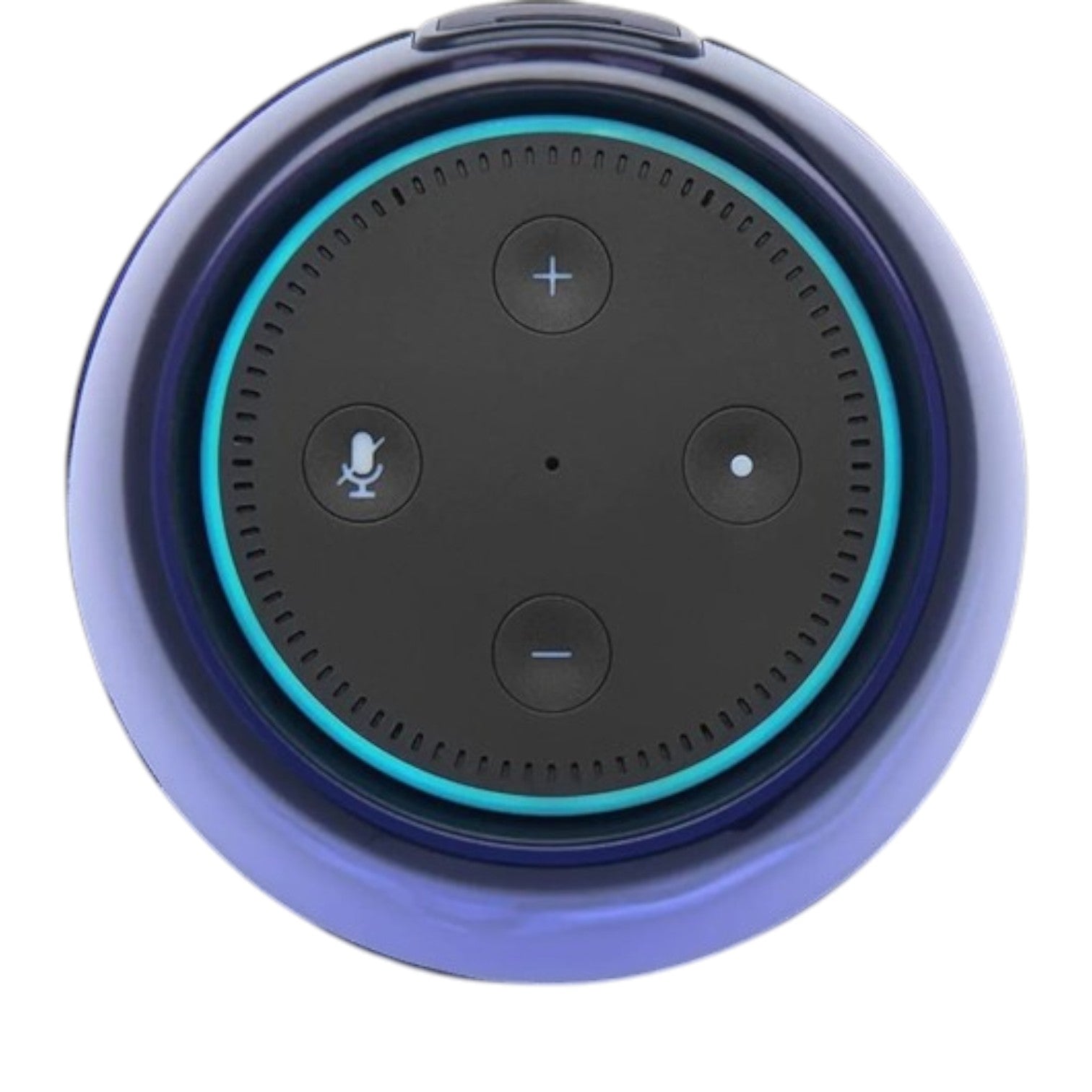 OBtech iHome iAV5 portable Bluetooth speaker top view showing control buttons and circular LED light ring