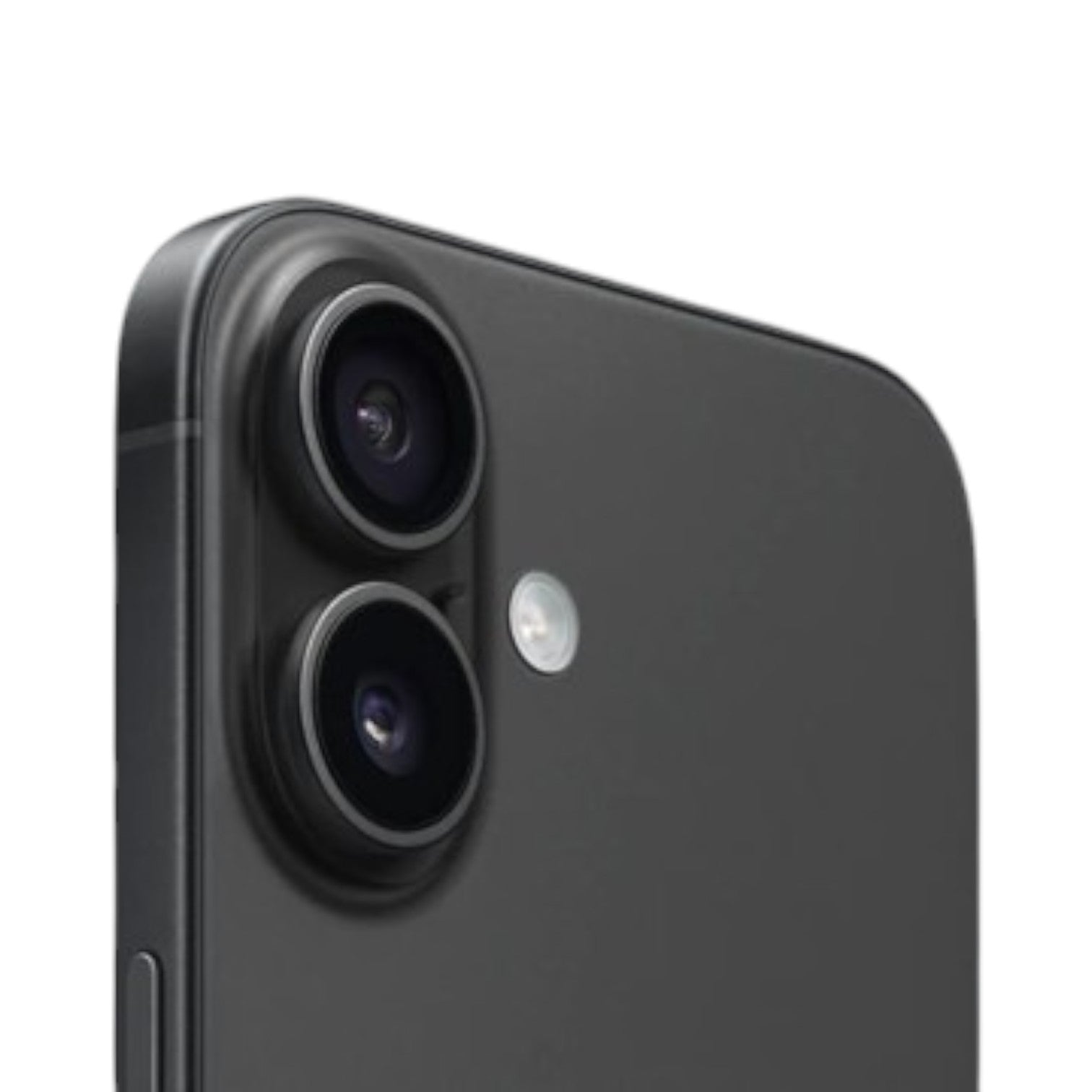 OBtech iPhone 16 black smartphone showing the advanced dual-camera system and sleek durable design