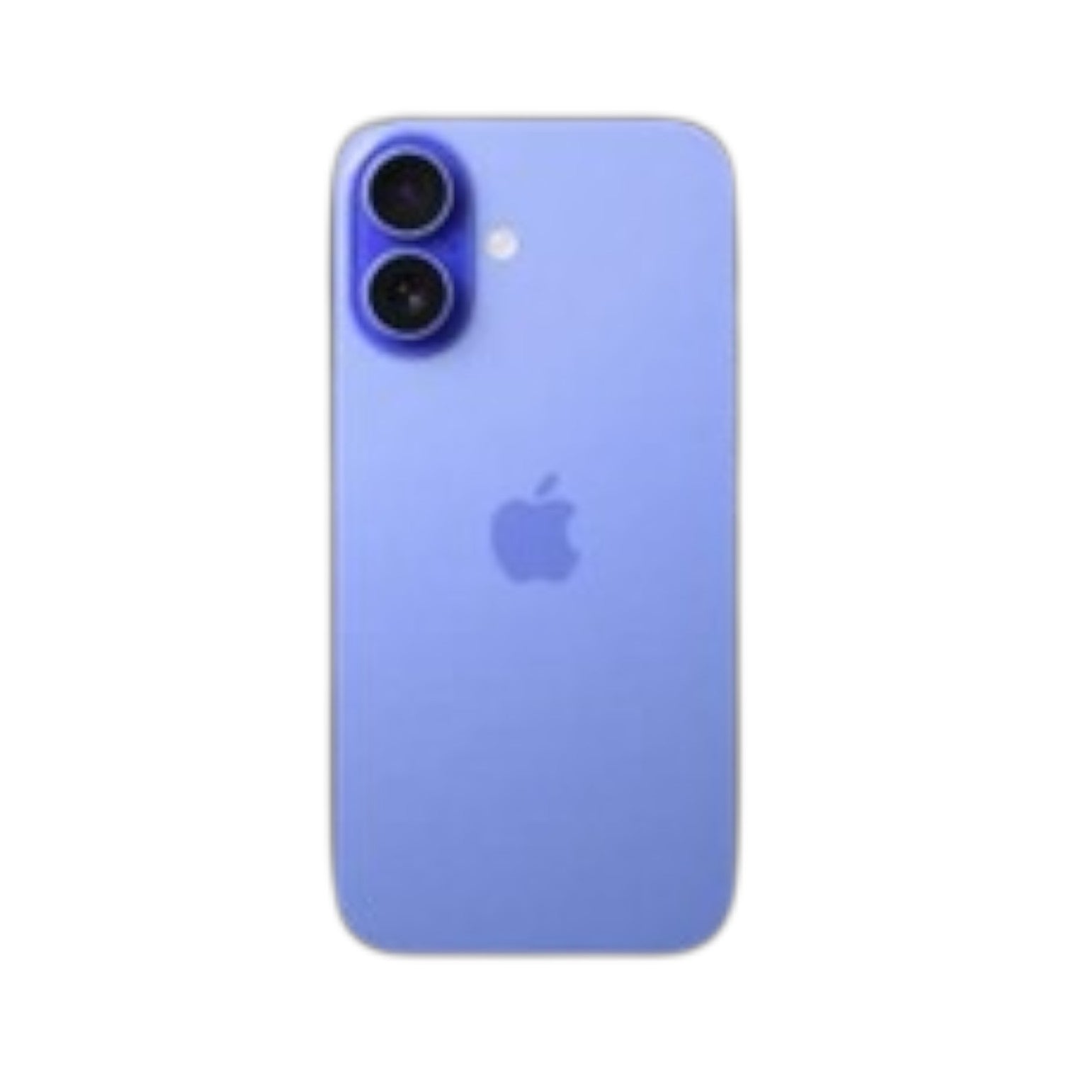 OBtech iPhone 16 in vibrant purple with a dual-camera system and sleek glass back design
