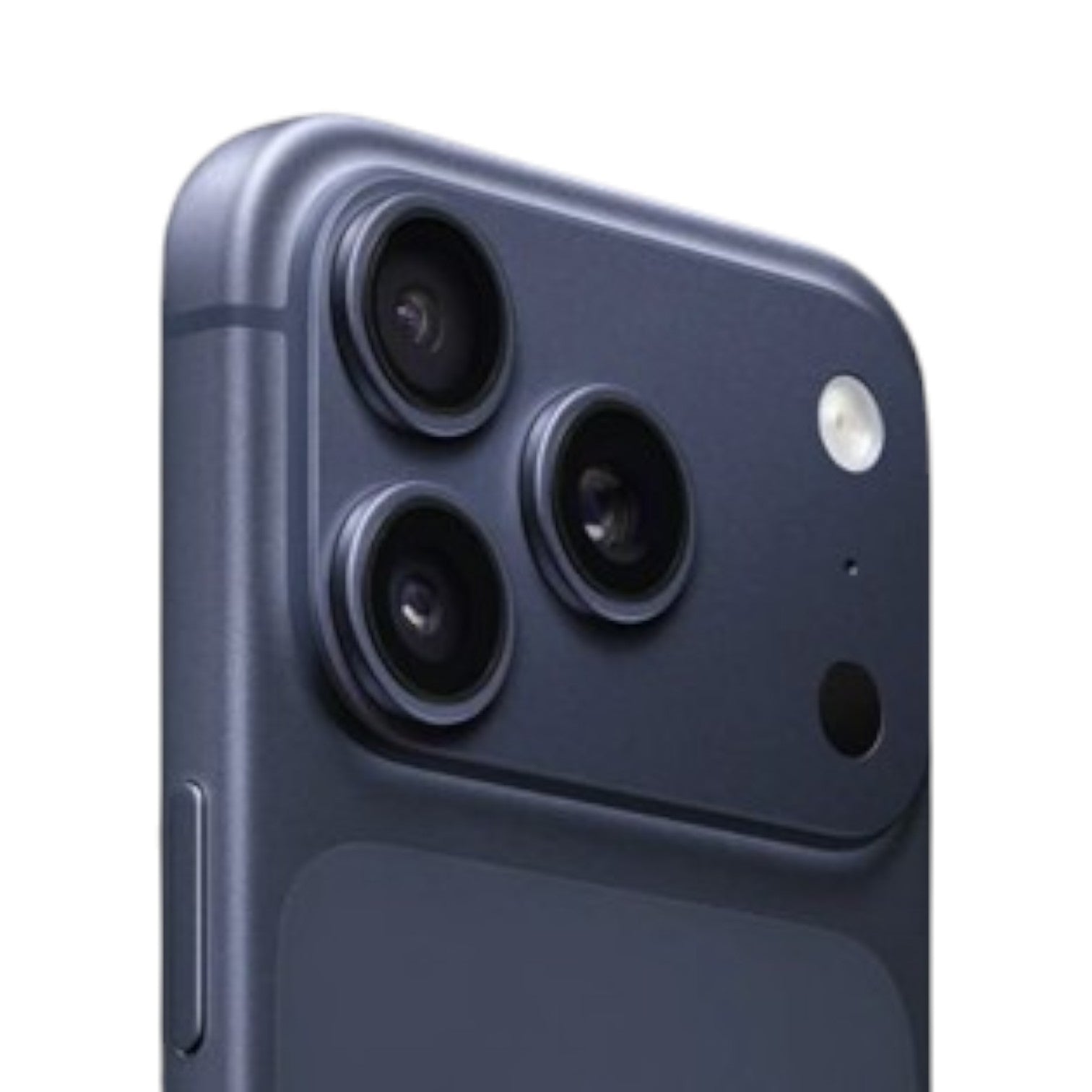OBtech iPhone 17 Pro smartphone featuring a dark grey triple-lens camera system and sleek metallic finish