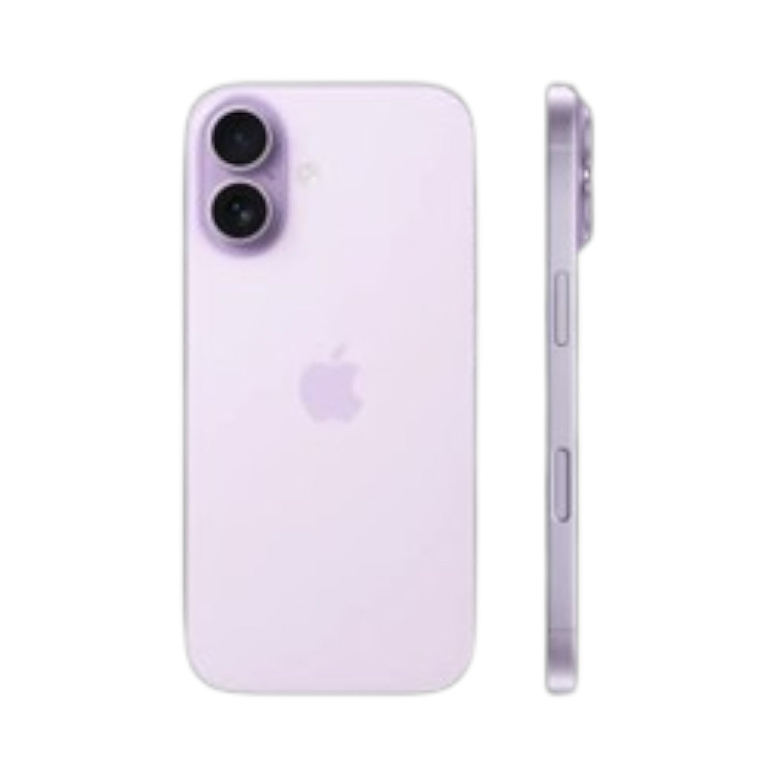 OBtech iPhone 17 in light purple showing the rear dual camera system and side profile view