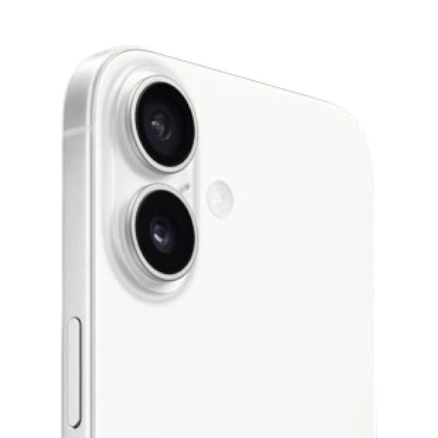 OBtech iPhone 17 smartphone in white featuring a sleek premium finish and an advanced dual camera system.