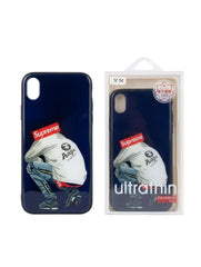 OBtech iPhone Supreme Design Cover featuring a streetwear-inspired graphic of a person crouching in a white jacket.