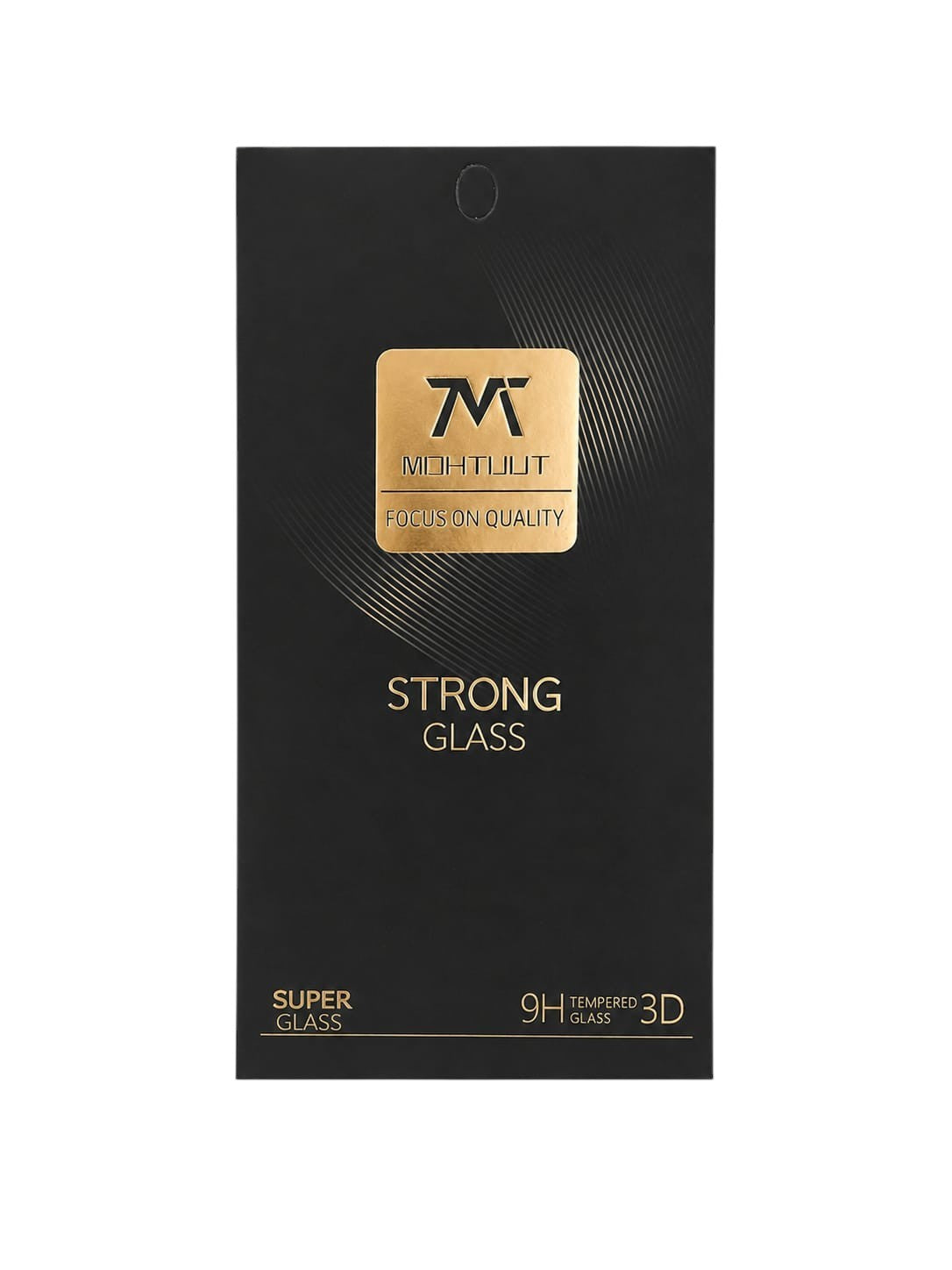 OBtech MOHTUUT HD clear tempered glass screen protector packaging for iPhone series with 9H hardness and 3D design