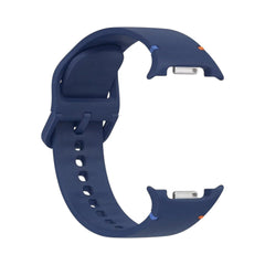 OBtech navy blue silicone strap for Samsung Galaxy Watch 8 with secure buckle and minimalist design