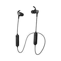 OBtech Oraimo Shark 2 wireless neckband earphones in black with magnetic earbuds and in-line remote control.