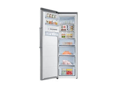 OBtech Samsung 315L 1-door freezer with SpaceMax technology, featuring adjustable shelves and spacious interior storage.