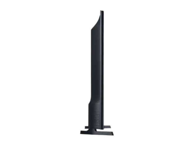 OBtech Samsung 43 inch T5300 Full HD Smart TV shown from a side profile view highlighting its slim flat design.