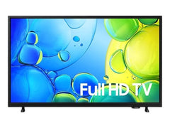 OBtech Samsung 48 inch HD Smart TV with slim black frame displaying vibrant blue and green abstract bubbles