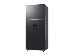 OBtech Samsung 540L top mounted freezer refrigerator in matte black with a non-plumbed water dispenser