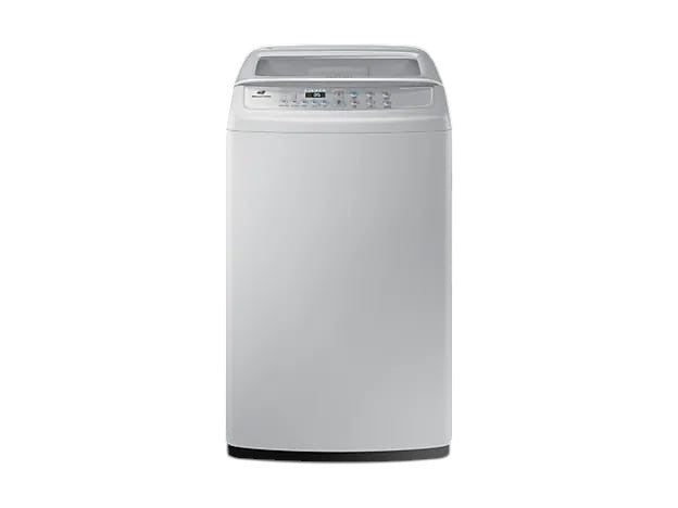 OBtech Samsung 8kg top-load washing machine with digital inverter technology in a sleek white finish