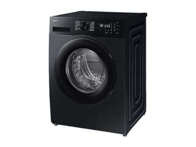 OBtech Samsung 9kg front-load washer in matte black with AI Eco bubble technology and digital LED display