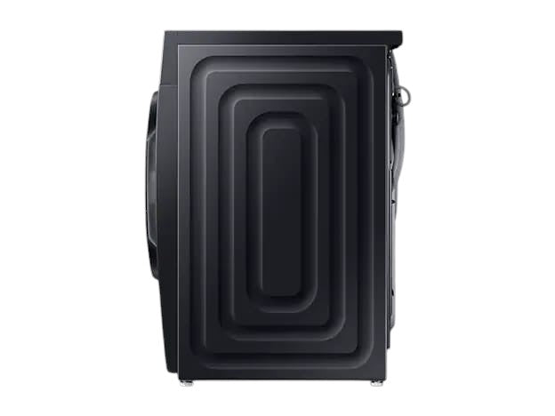 OBtech Samsung 9kg front-load washer with AI Eco bubble technology in a sleek black finish, side profile view.