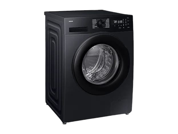 OBtech Samsung 9kg front-load washer in matte black with AI Eco bubble technology and digital LED display