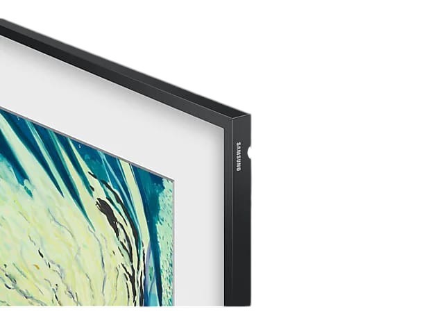 OBtech Samsung 65 inch The Frame 4K QLED smart TV with matte anti-reflection display showing artwork in Art Mode