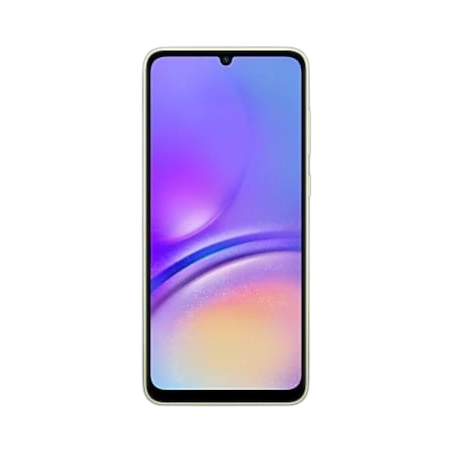 OBtech Samsung Galaxy A05 smartphone with a large 6.7-inch HD+ display and vibrant screen wallpaper