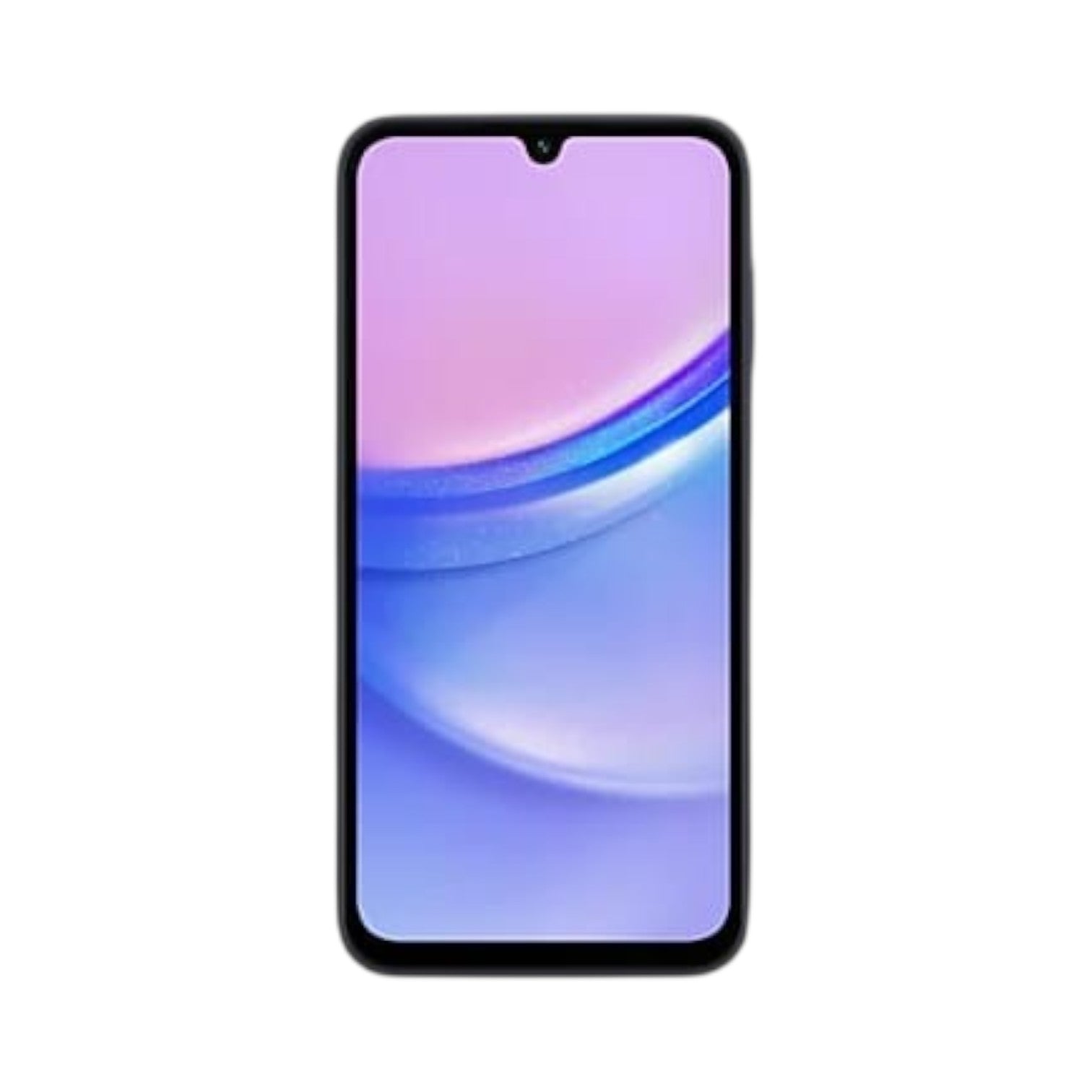 OBtech Samsung Galaxy A15 smartphone featuring a vibrant 6.5-inch Super AMOLED display with a front-facing camera notch.