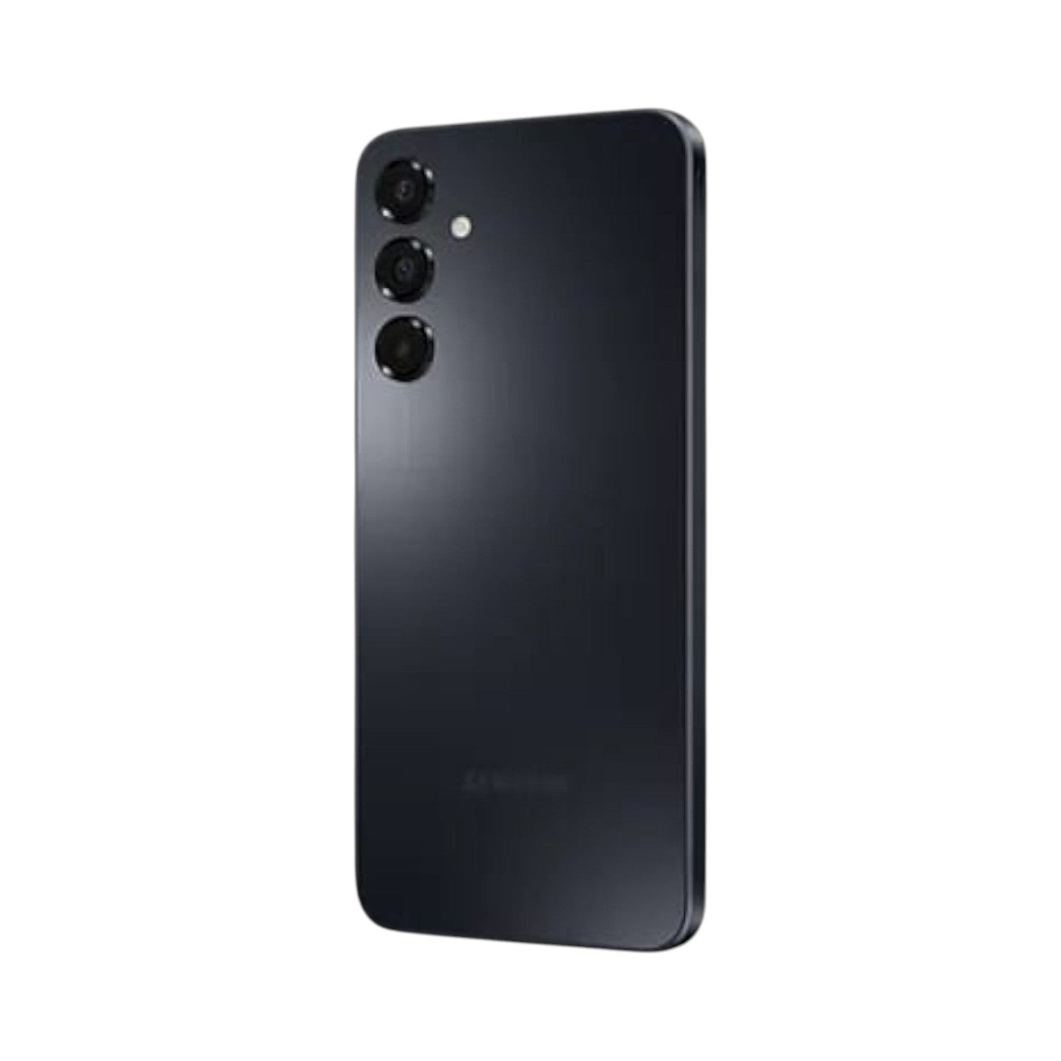 OBtech Samsung Galaxy A16 smartphone in black with a sleek triple rear camera setup and minimalist design.