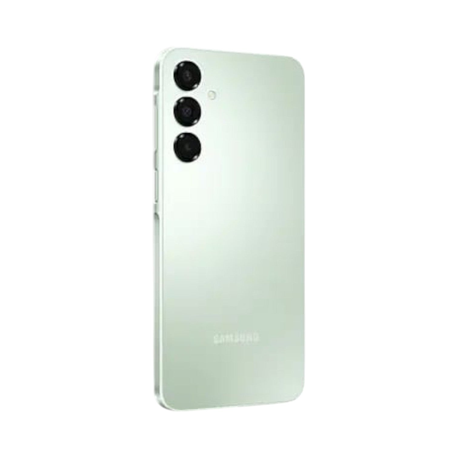 OBtech Samsung Galaxy A16 smartphone in light green, featuring a triple rear camera system and slim design.